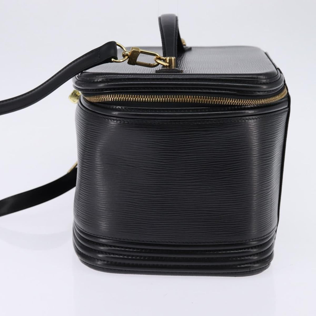 Louis Vuitton Nice Vanity Case Epi Leather Black Leather Bag (Authentic  )