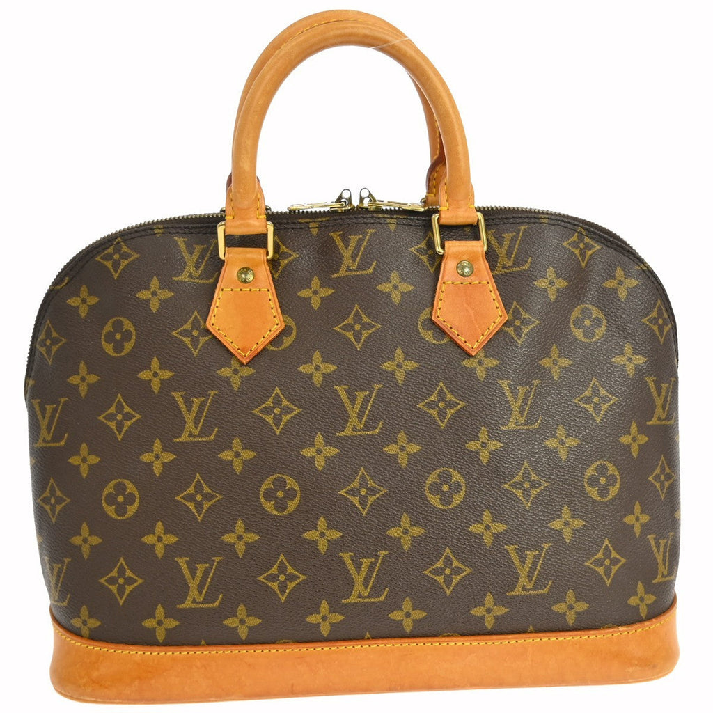 Louis Vuitton Alma Handbag Monogram Canvas Brown Canvas Handbag ( )