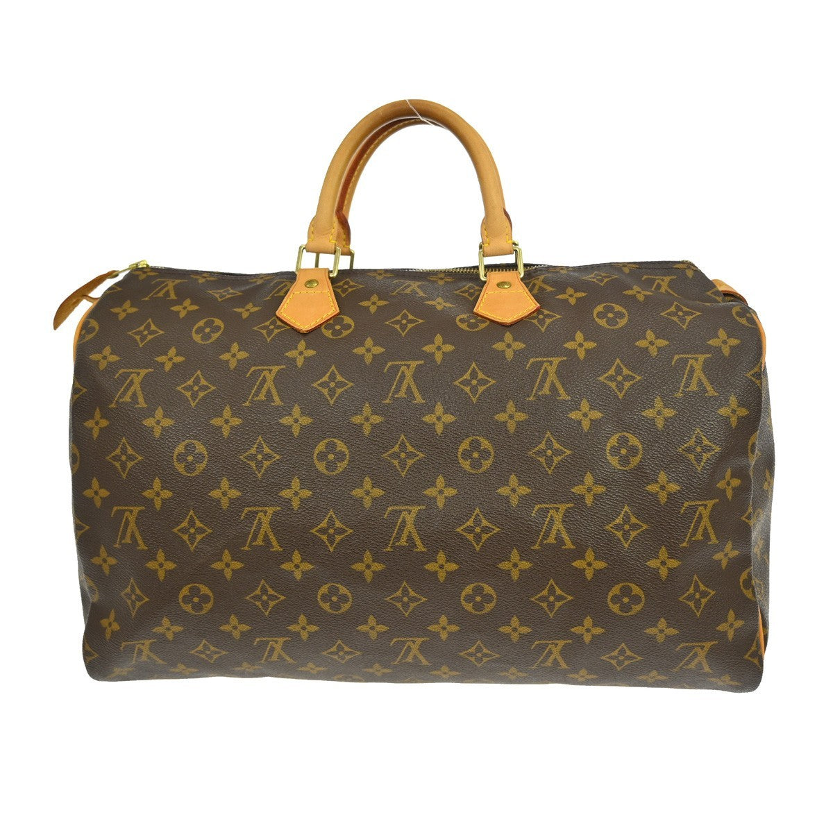 Louis Vuitton Speedy Handbag Monogram Canvas Brown Canvas Handbag ( )