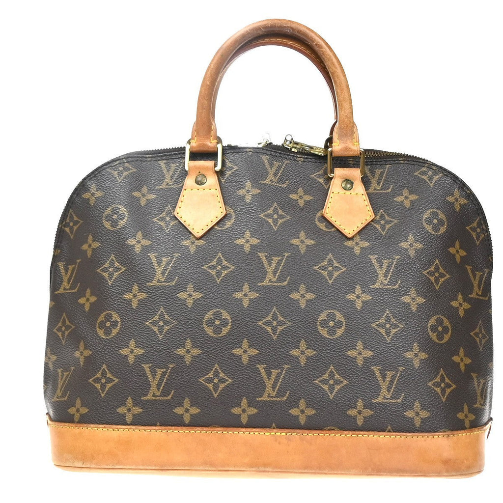 Louis Vuitton Alma Handbag Monogram Canvas Brown Canvas Handbag ( )