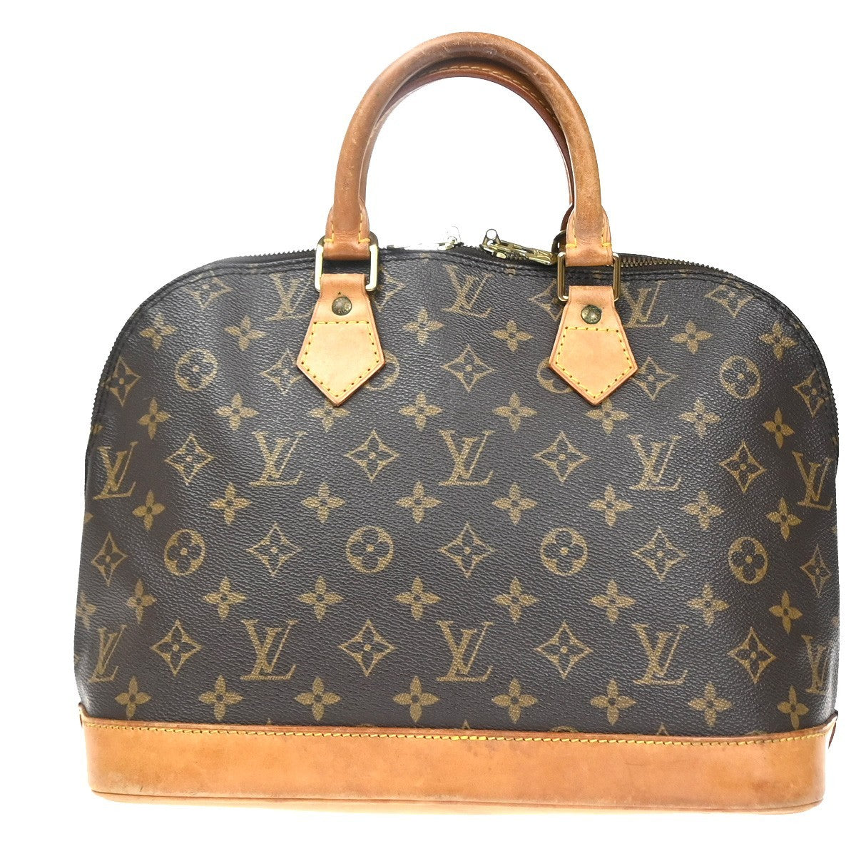 Louis Vuitton Alma Handbag Monogram Canvas Brown Canvas Handbag ( )