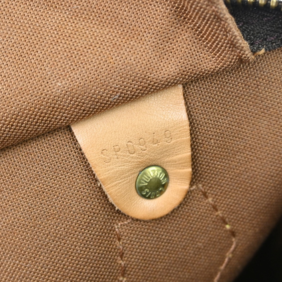 Louis Vuitton Speedy Handbag Monogram Canvas Brown Canvas Handbag ( )