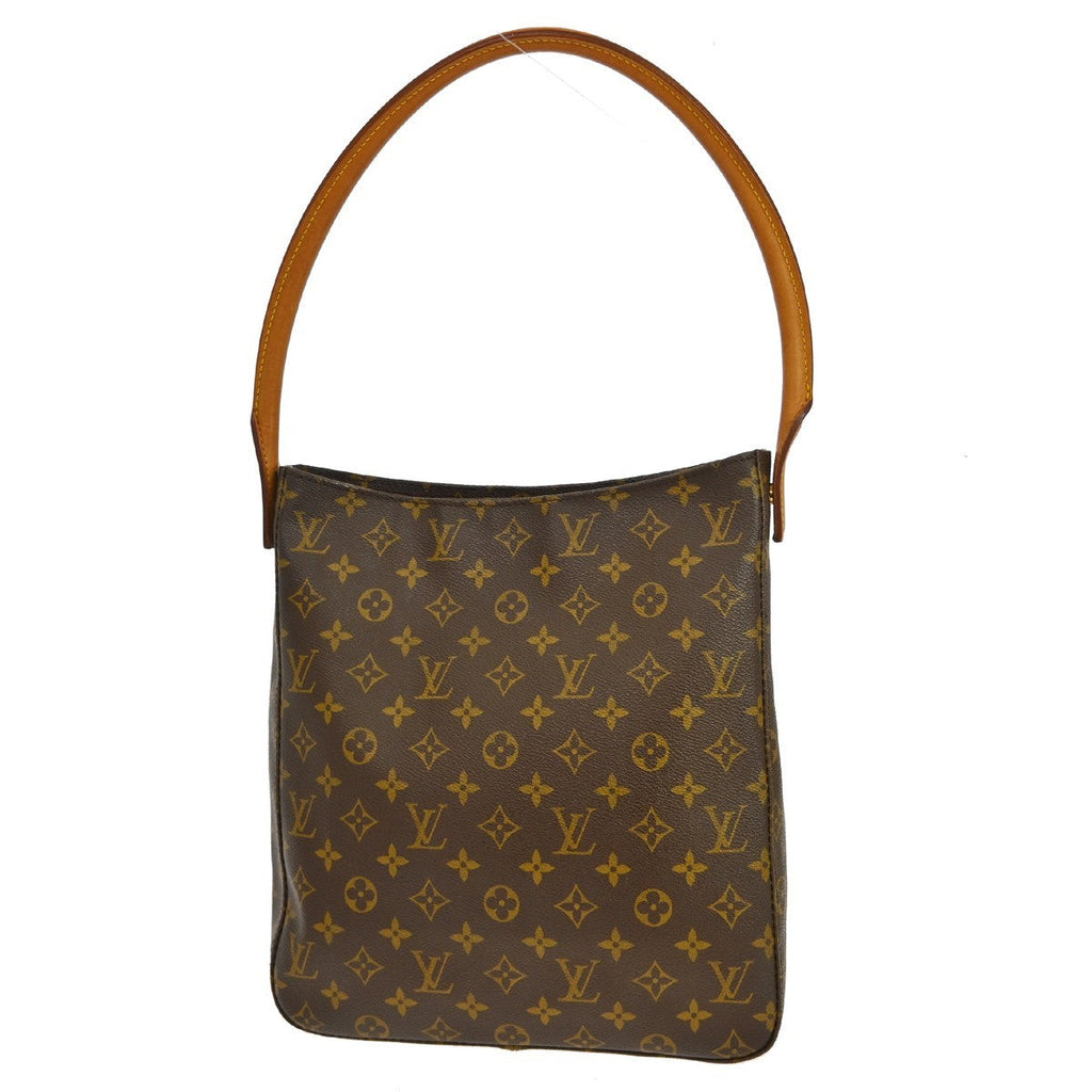 Louis Vuitton Monogram Looping Handbag Monogram Canvas Brown Canvas Handbag (Authentic  )