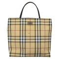 Burberry Nova Check Handbag Nova Check Canvas Beige Canvas Handbag (Authentic  )
