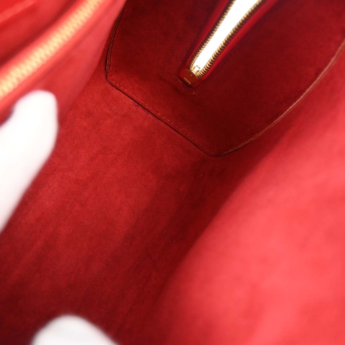 Louis Vuitton Pont Neuf Handbag Epi Leather Red Leather Handbag (Authentic  )