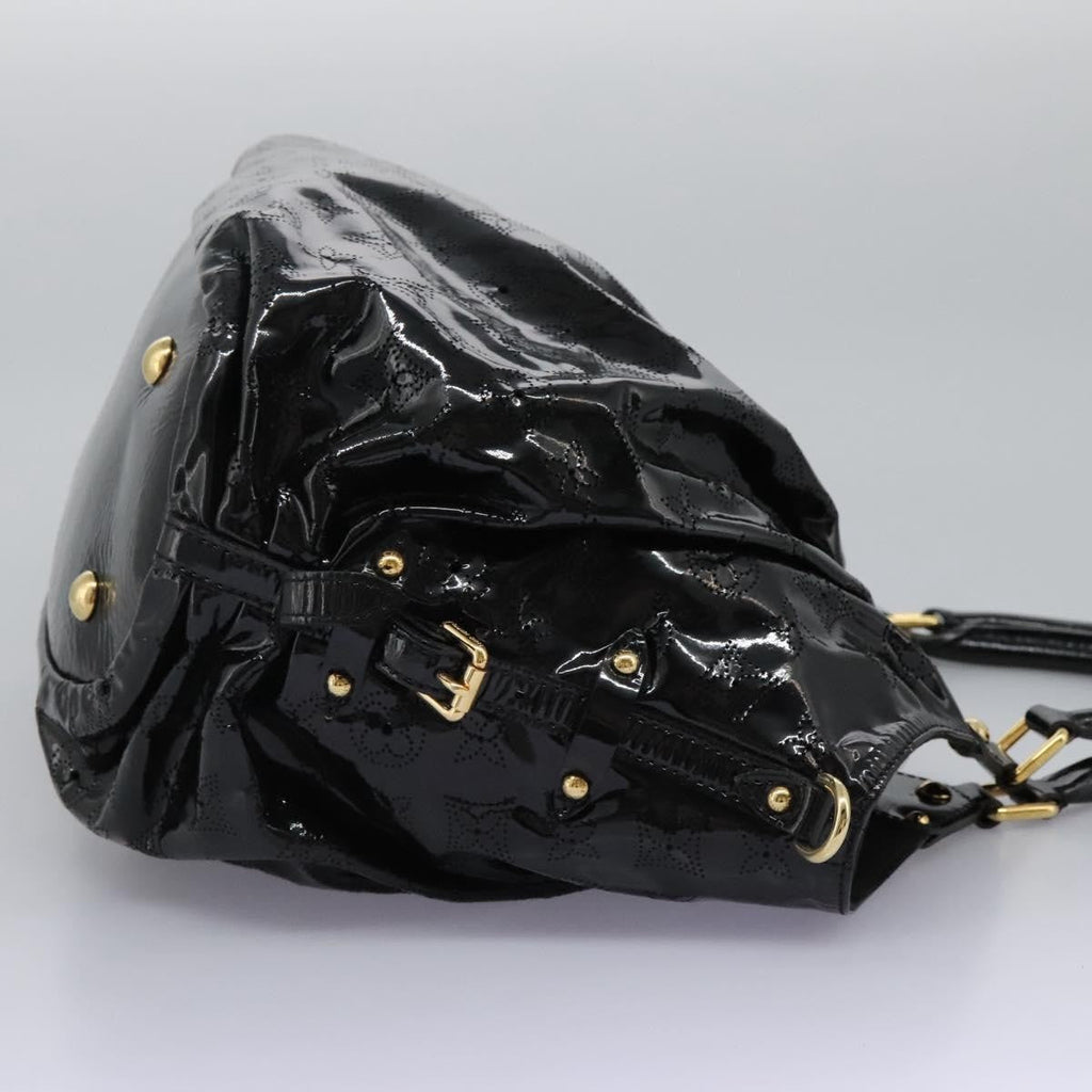 Louis Vuitton L Hobo Surya Leather Black Patent_Leather Handbag ( )