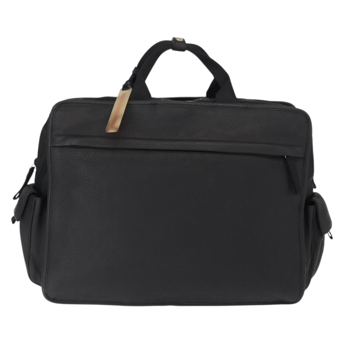 Prada Sport Briefcase Nylon And Leather Black Nylon Briefcase Bag (Authentic  )