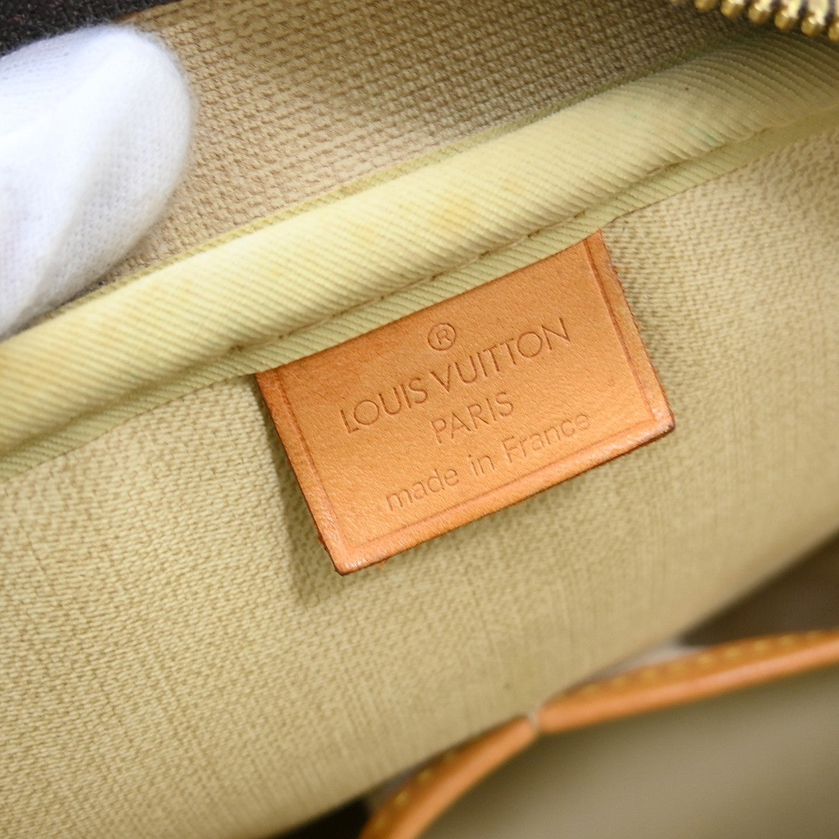 Louis Vuitton Deauville Handbag Monogram Canvas Brown Canvas Handbag ( )