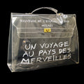 Hermes Kelly Souvenir Bag Vinyl Clear Plastic Handbag (Authentic  )