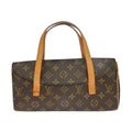 Louis Vuitton Sonatine Handbag Monogram Canvas Brown Canvas Handbag ( )