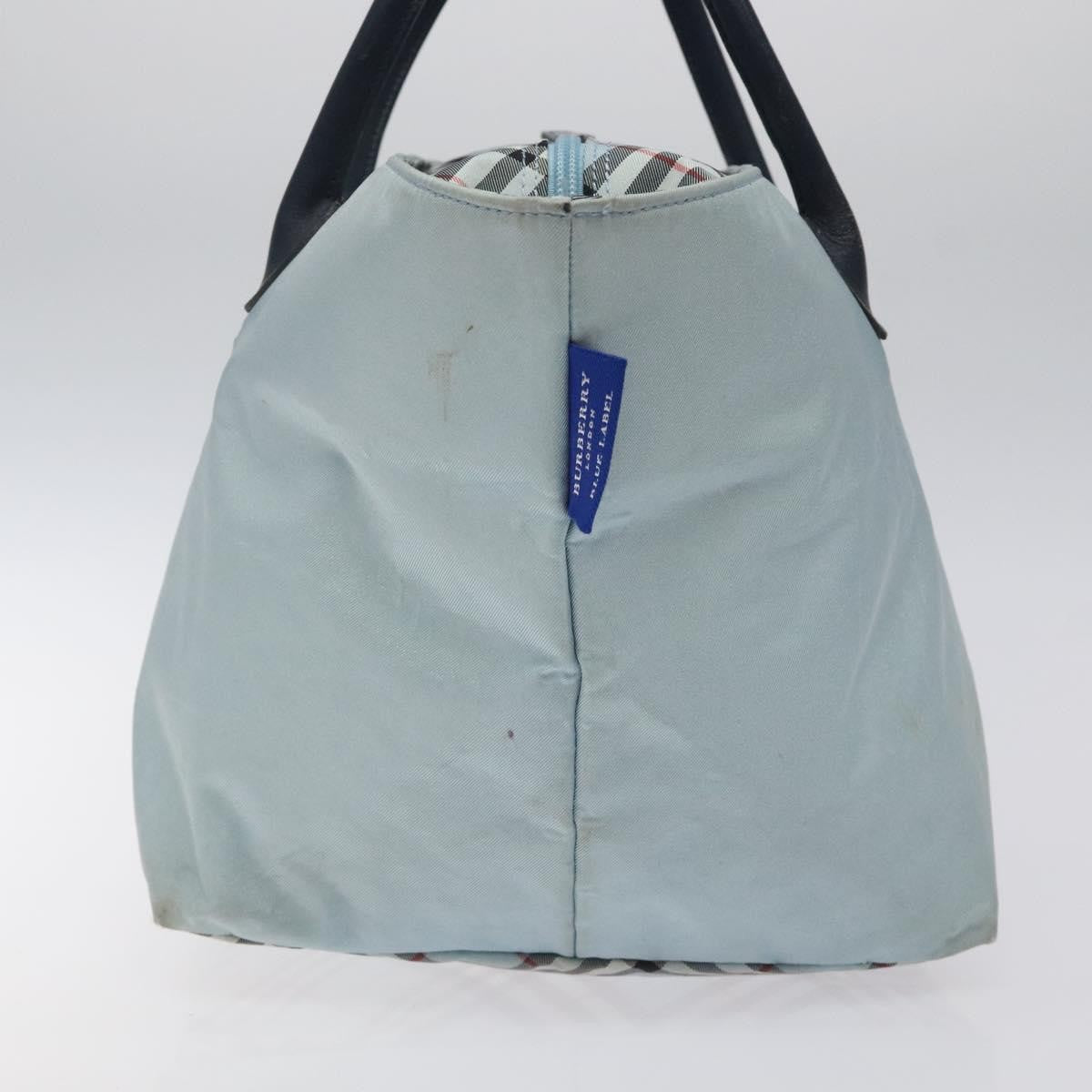 Burberry Nova Check Blue Label Nylon Blue Nylon Handbag (Authentic  )