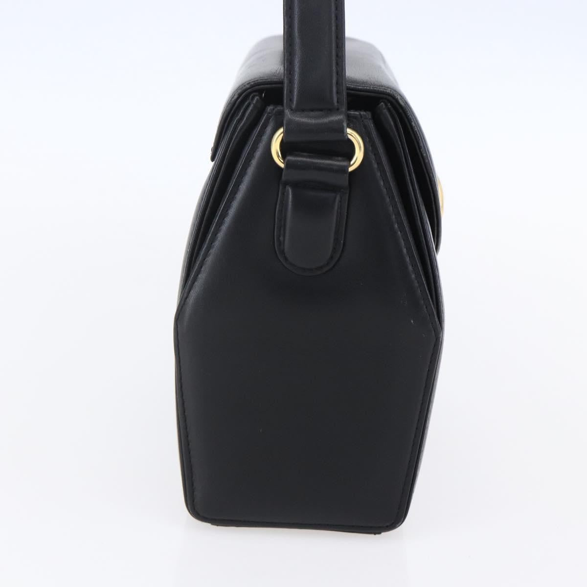 Givenchy Vintage Handbag Leather Black Leather Bag (Authentic  )