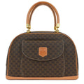 Celine C Macadam Handbag Canvas Brown Canvas Handbag (Authentic  )
