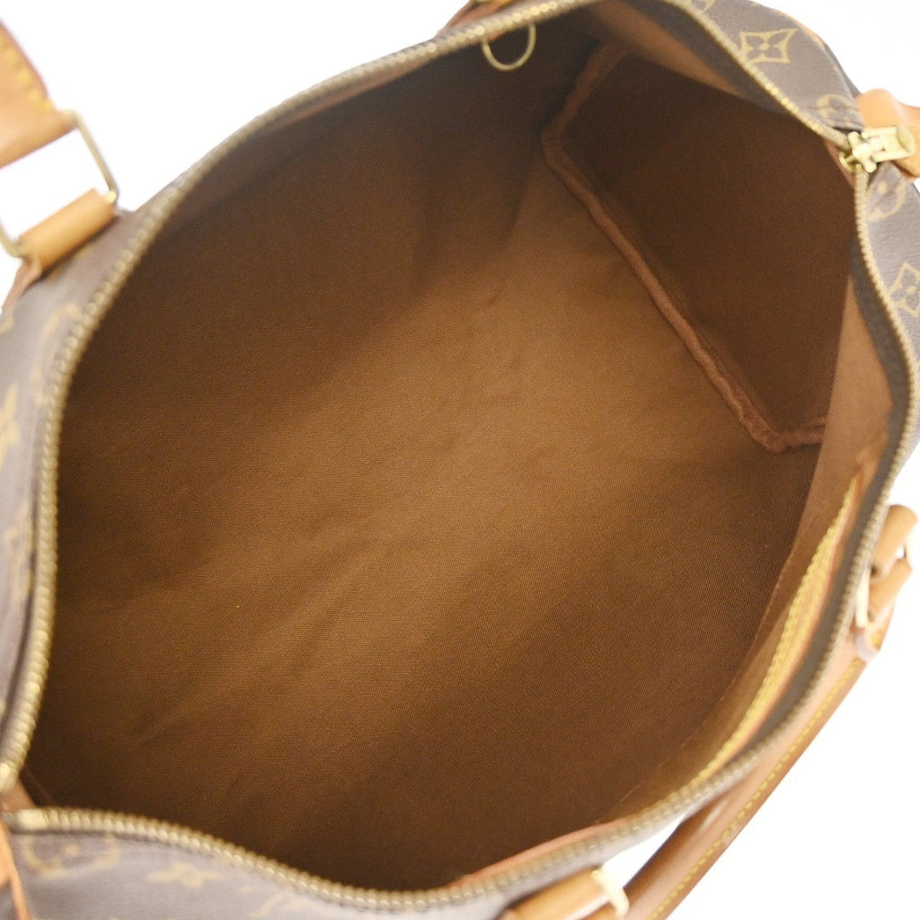 Louis Vuitton Speedy Handbag Monogram Canvas Brown Canvas Handbag ( )