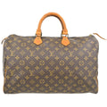 Louis Vuitton Speedy Handbag Monogram Canvas Brown Canvas Handbag ( )