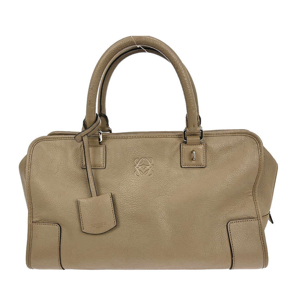 Loewe Amazona Nm Bag Leather Beige Leather Handbag ( )