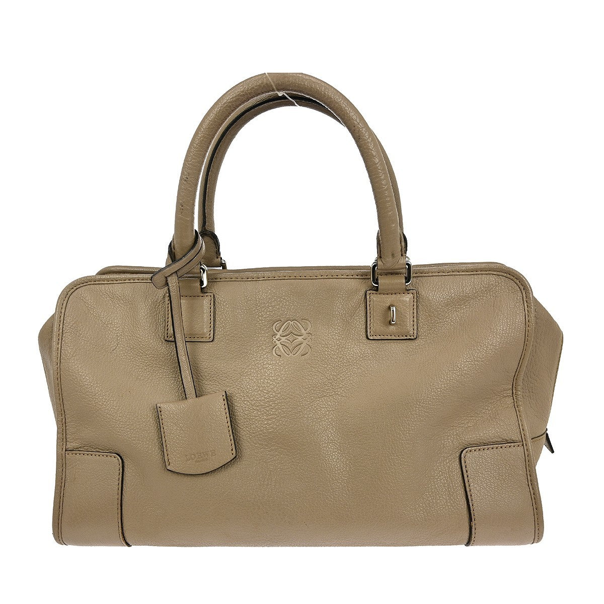 Loewe Amazona Nm Bag Leather Beige Leather Handbag ( )