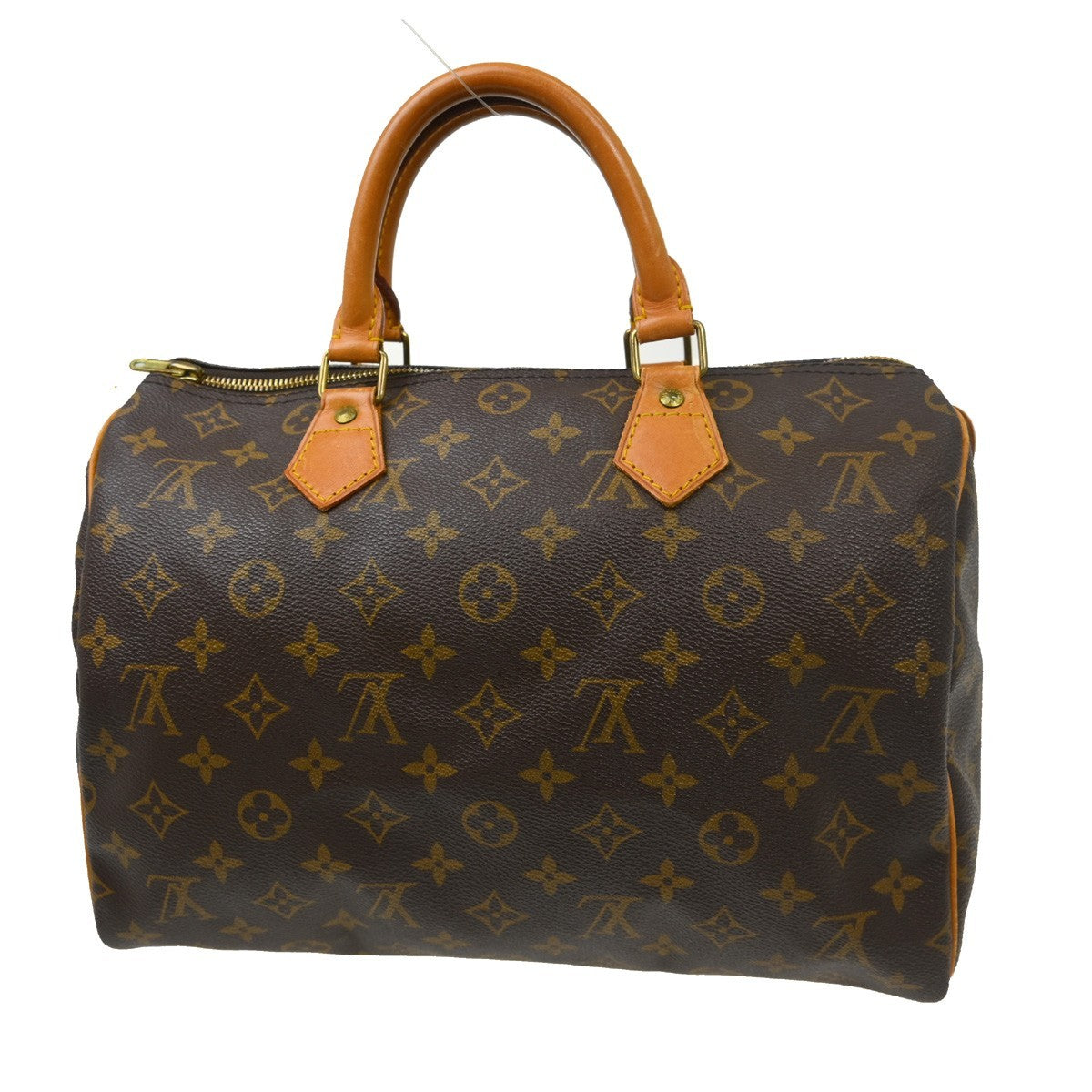 Louis Vuitton Speedy Handbag Monogram Canvas Brown Canvas Handbag ( )