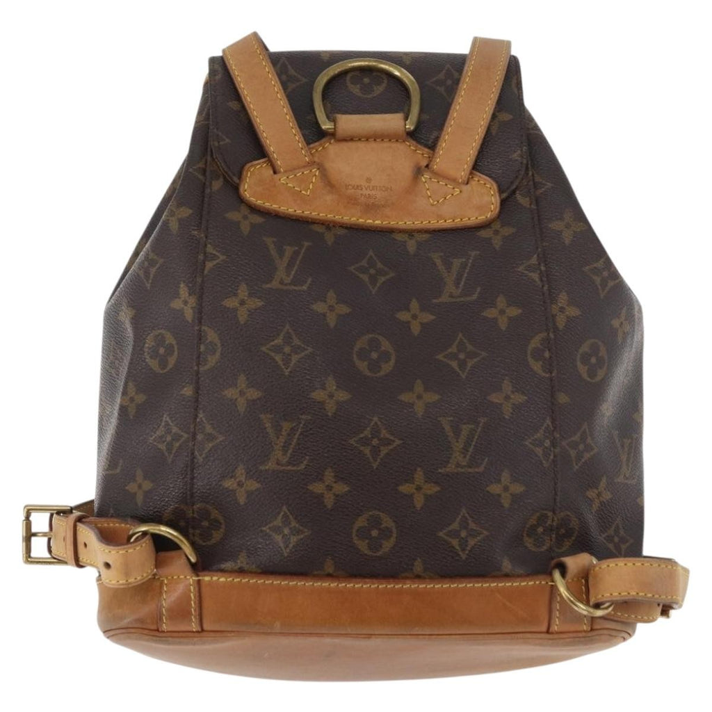 Louis Vuitton Vintage Montsouris Backpack Monogram Canvas Brown Canvas Backpack Bag ( )