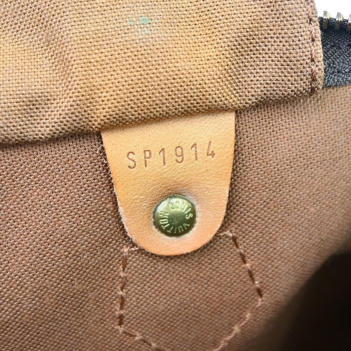Louis Vuitton Speedy Handbag Monogram Canvas Brown Canvas Handbag ( )
