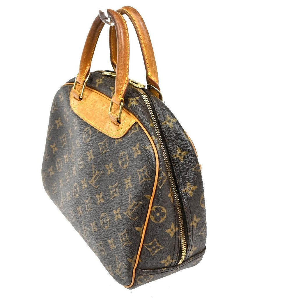 Louis Vuitton Trouville Handbag Monogram Canvas Brown Canvas Handbag (Authentic  )
