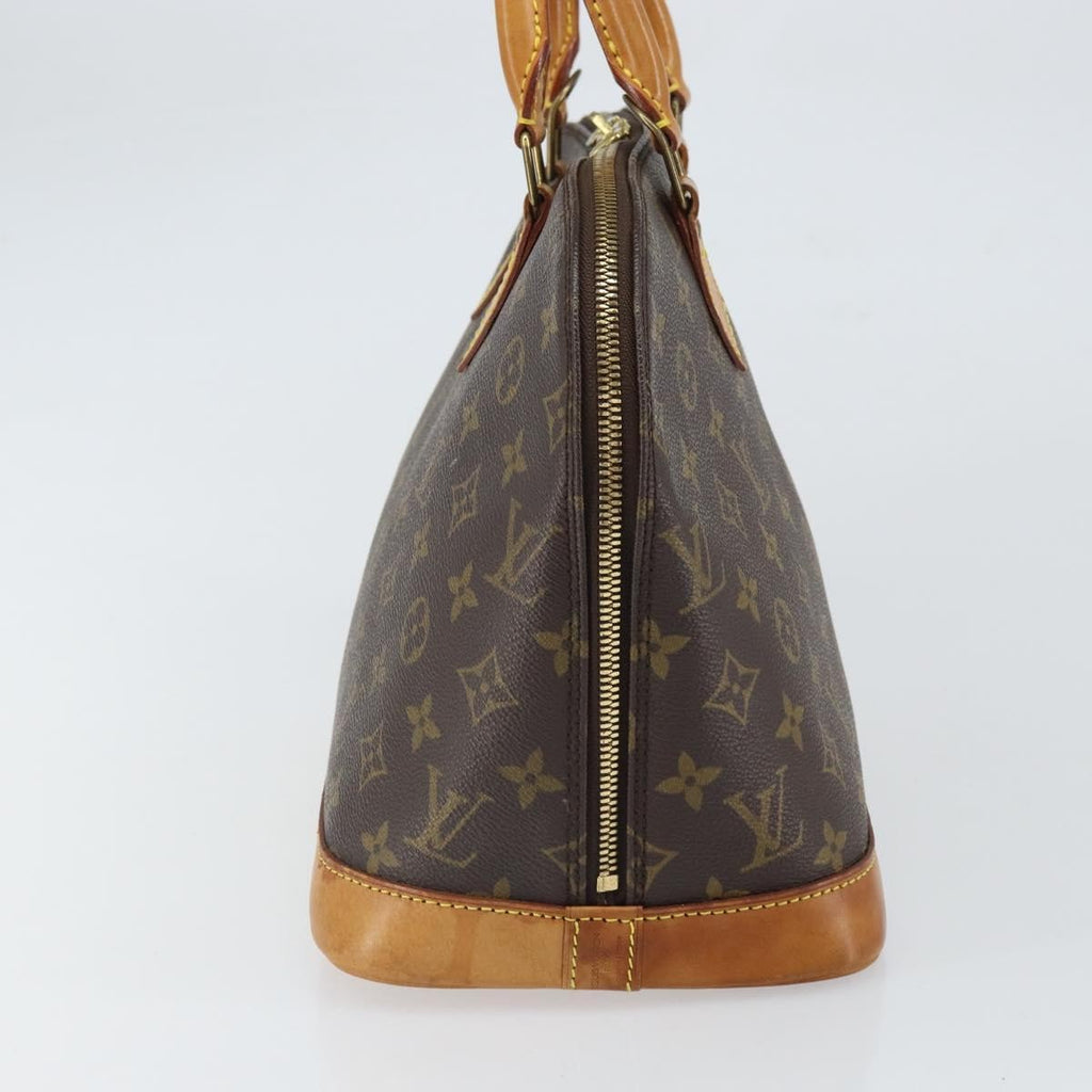 Louis Vuitton Alma Handbag Monogram Canvas Brown Canvas Handbag (Authentic  )