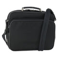 Prada Convertible Front Pocket Briefcase Tessuto With Saffiano Leather Black Nylon Briefcase Bag (Authentic  )
