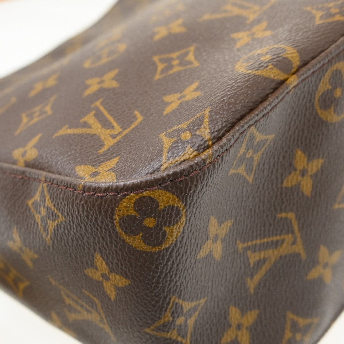 Louis Vuitton Monogram Looping Handbag Monogram Canvas Brown Canvas Handbag ( )
