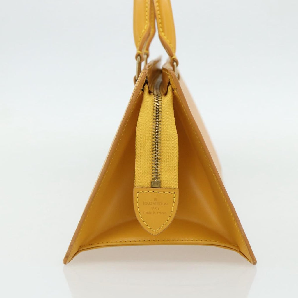 Louis Vuitton Sac Triangle Handbag Epi Leather Yellow Leather Handbag ( )