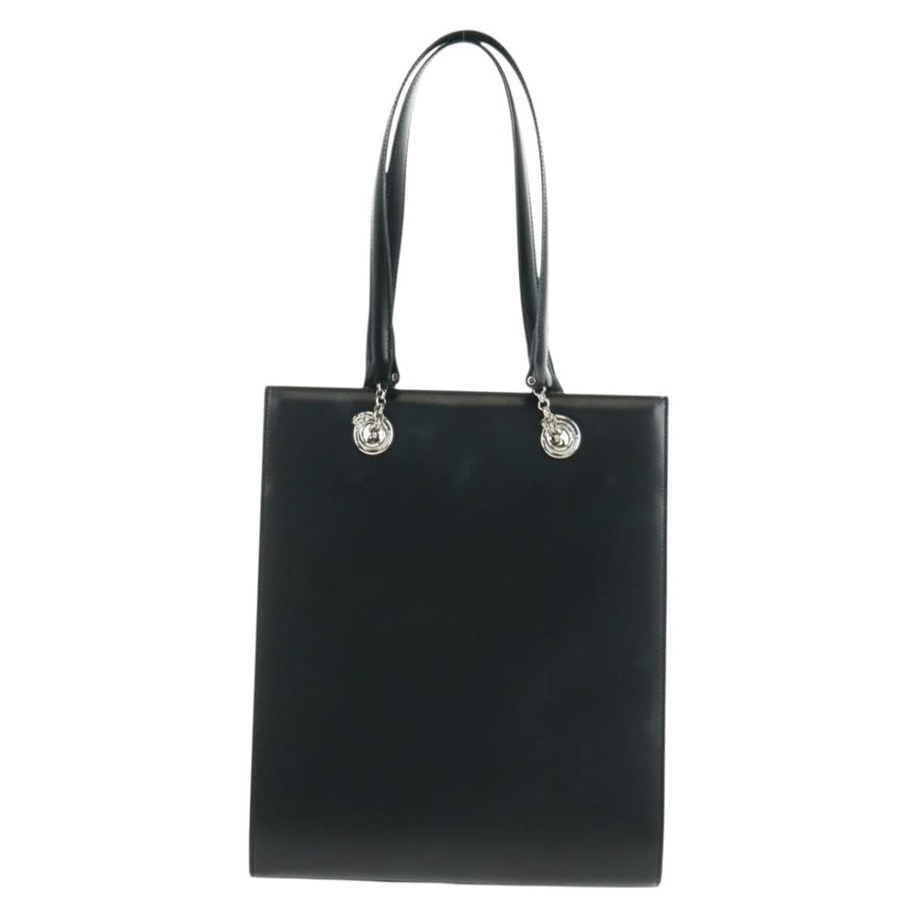 Cartier Panthère Handbag Leather Black Leather Handbag (Authentic  )