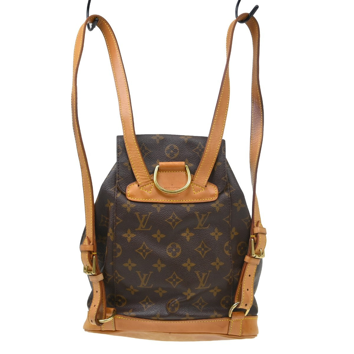 Louis Vuitton Vintage Montsouris Backpack Monogram Canvas Brown Canvas Backpack Bag ( )