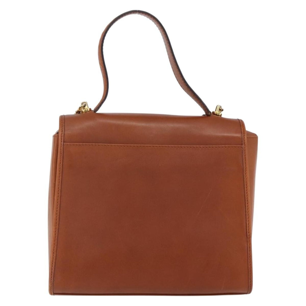 Celine Handbag Leather Brown Leather Handbag (Authentic  )