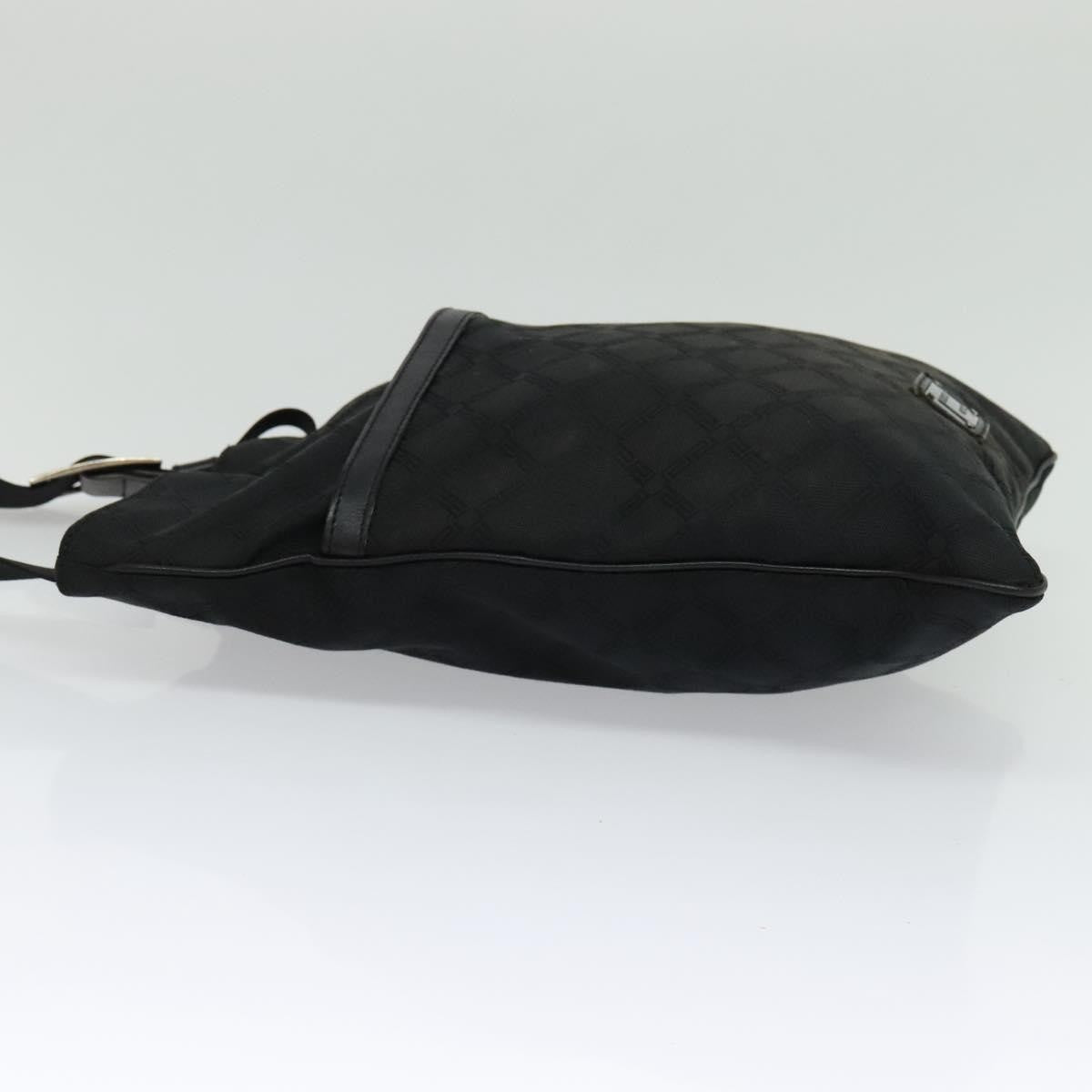 Versace Messenger Bag Canvas Black Canvas Bag (Authentic  )