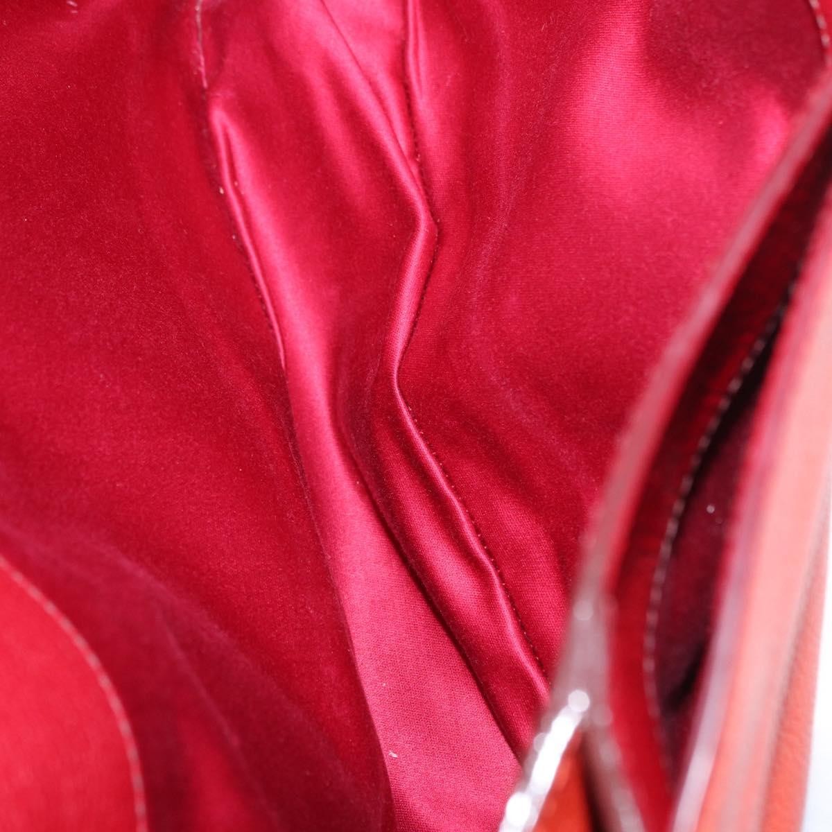 Miu Miu Madras Top Handle Bag Leather Red Leather Handbag (Authentic  )