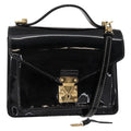 Louis Vuitton Monceau Handbag Vernis Black Patent_Leather Handbag (Authentic  )