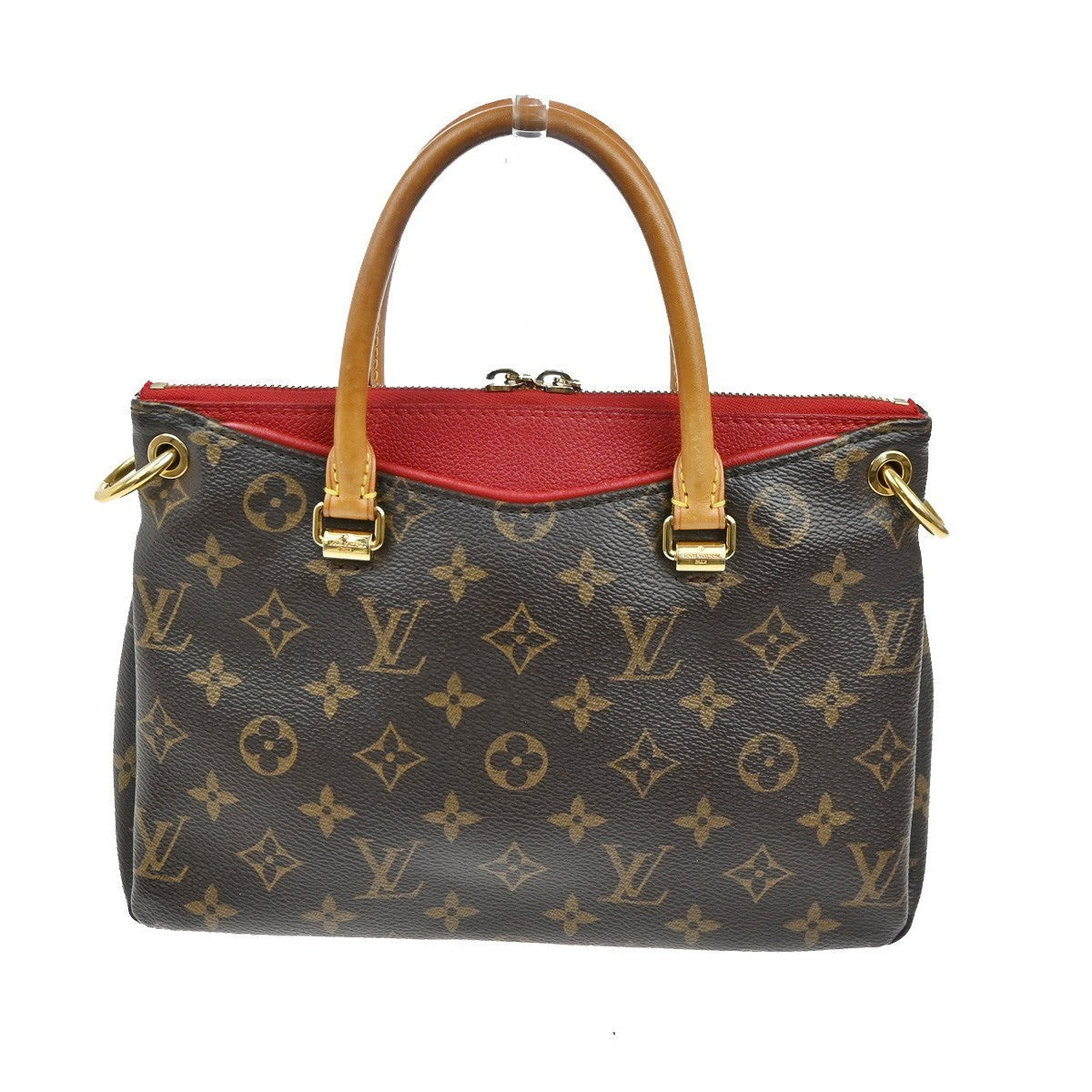 Louis Vuitton Pallas Tote Monogram Canvas With Leather Brown Canvas Handbag (Authentic  )