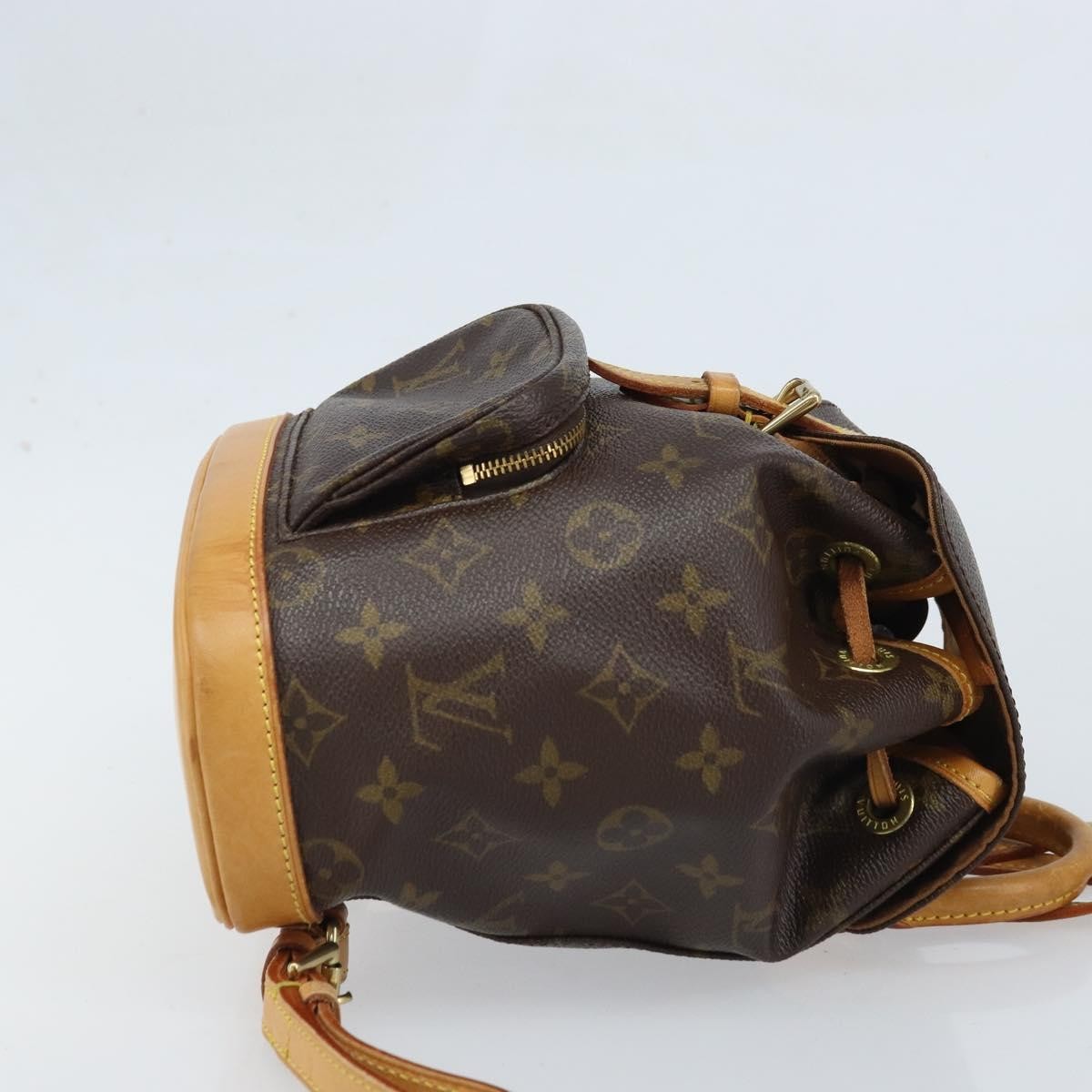 Louis Vuitton Vintage Montsouris Backpack Monogram Canvas Brown Canvas Handbag (Authentic  )