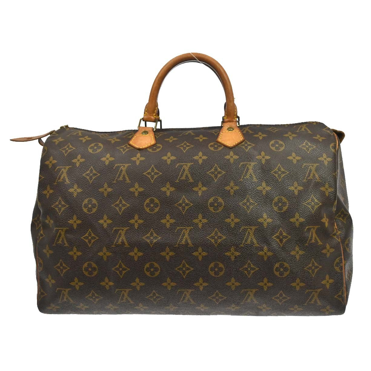 Louis Vuitton Speedy Handbag Monogram Canvas Brown Canvas Handbag ( )