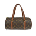 Louis Vuitton Papillon Handbag Monogram Canvas Brown Canvas Handbag ( )