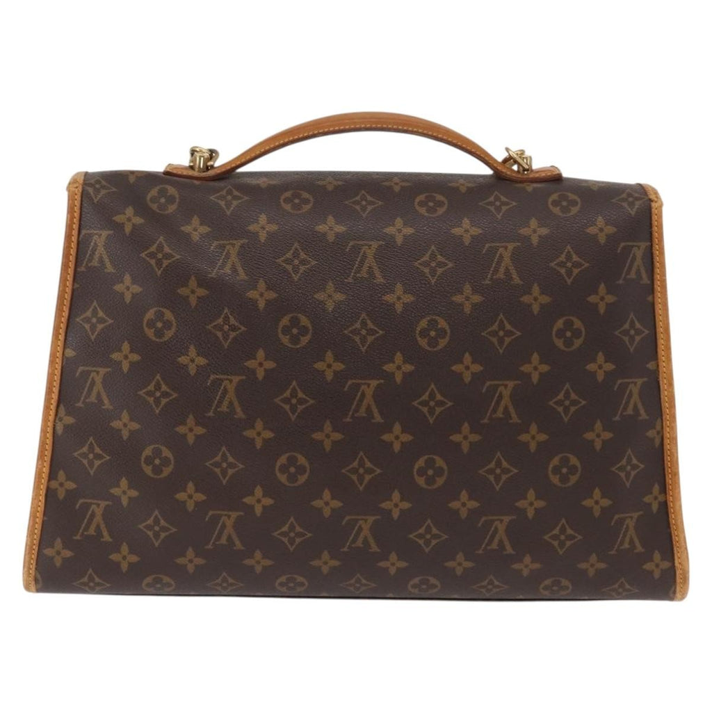 Louis Vuitton Beverly Briefcase Monogram Canvas Brown Canvas Briefcase Bag (Authentic  )
