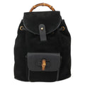 Gucci Gucci Bamboo Backpack Daim Black Denim_Jeans Backpack Bag (Authentic  )