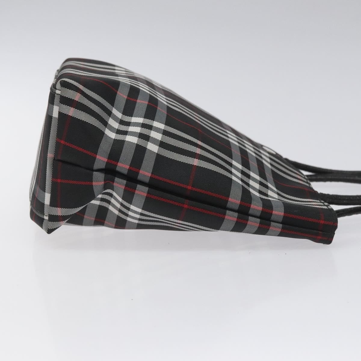 Burberry Nova Check Tote Nylon Black Nylon Handbag (Authentic  )