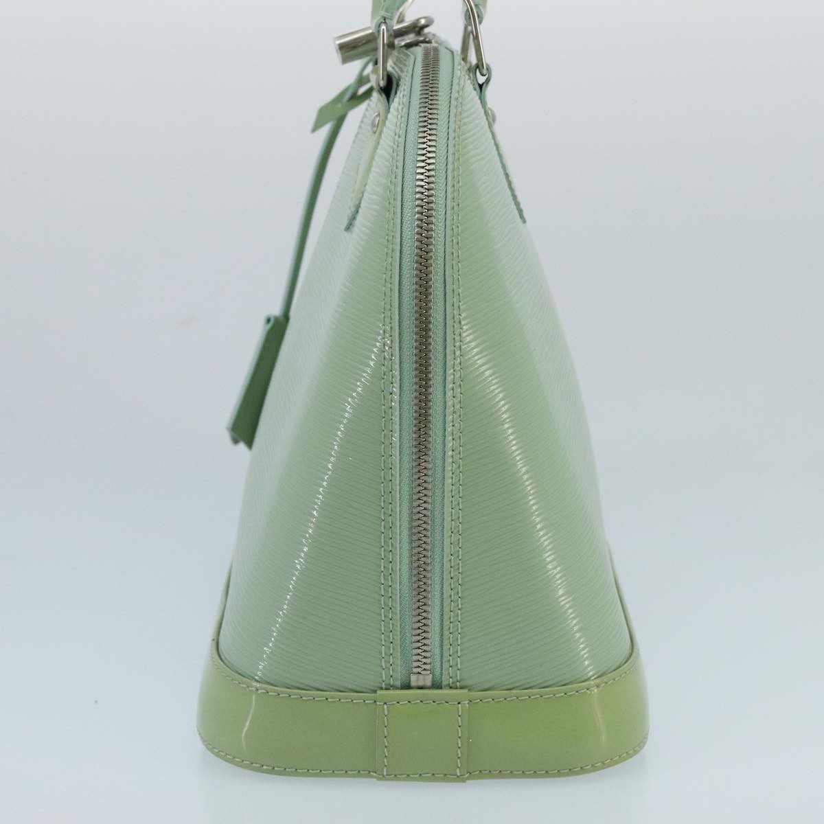 Louis Vuitton Alma Handbag Electric Epi Leather Green Patent_Leather Handbag (Authentic  )
