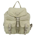 Prada Sac À Dos Re-Nylon Nylon Beige Nylon Backpack Bag ( )