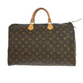 Louis Vuitton Speedy Handbag Monogram Canvas Brown Canvas Handbag ( )