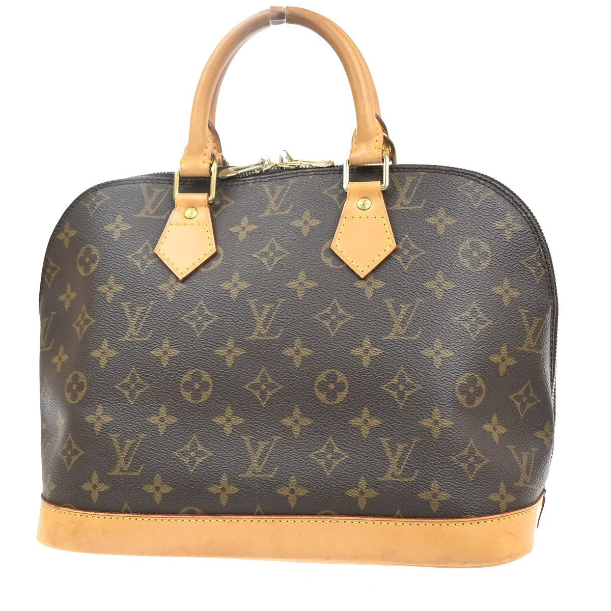 Louis Vuitton Alma Handbag Monogram Canvas Brown Canvas Handbag ( )