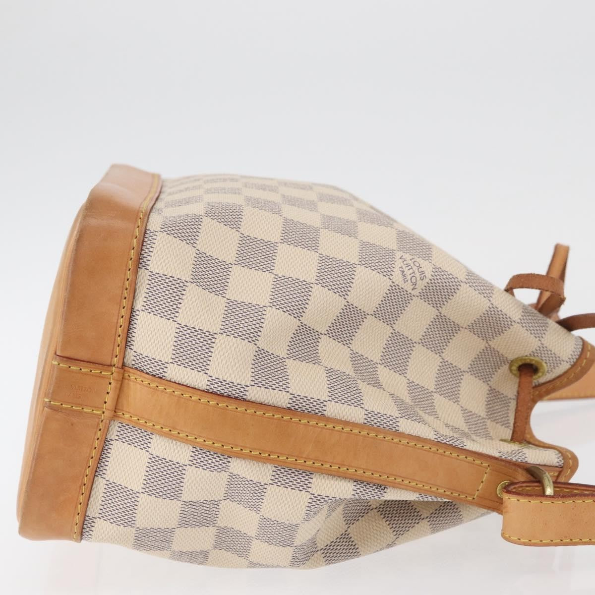 Louis Vuitton Noe Handbag Damier White Canvas Handbag (Authentic  )