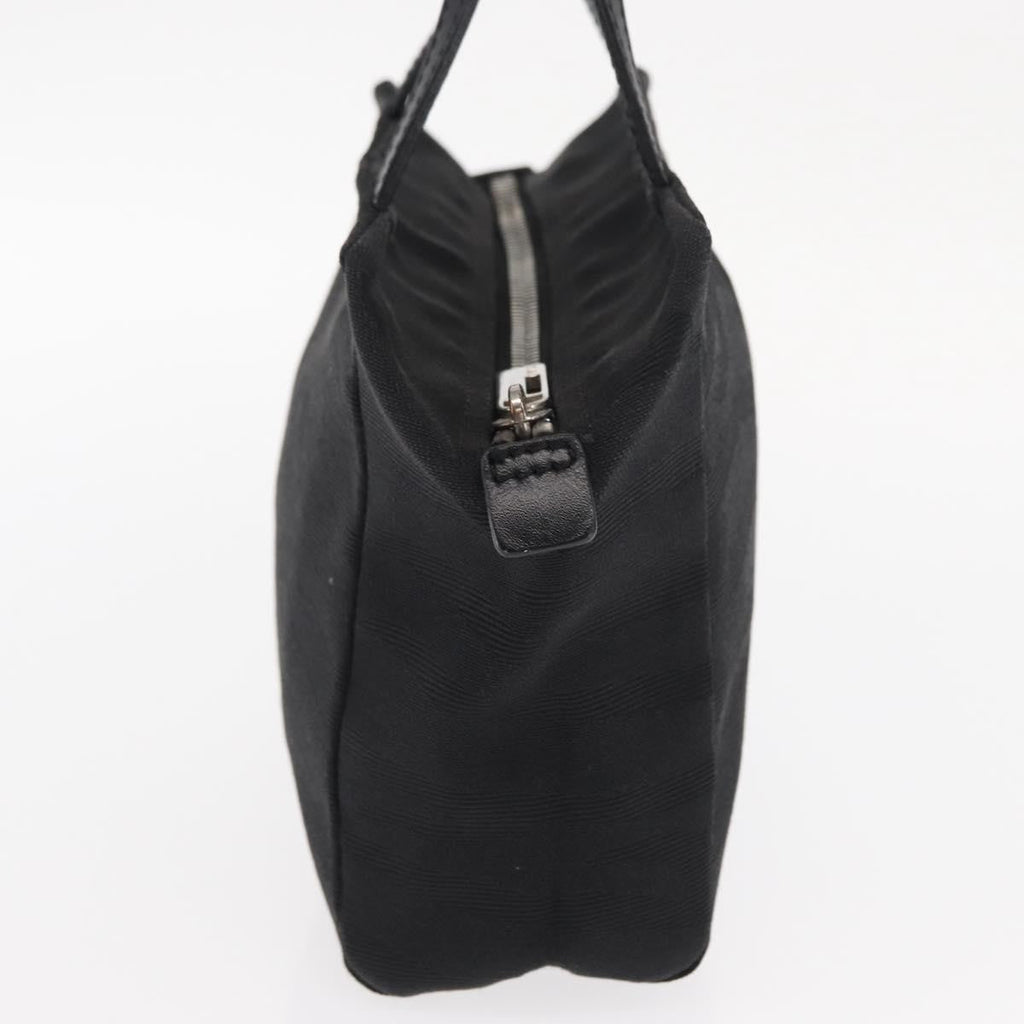 Fendi Vintage Handbag Canvas Black Canvas Handbag (Authentic  )