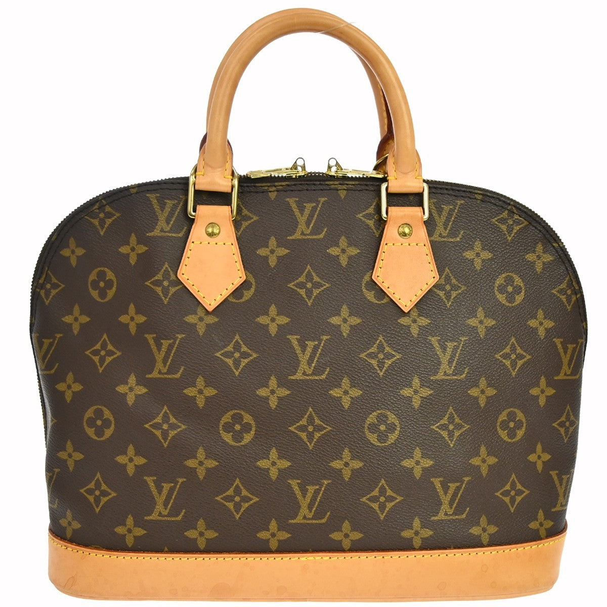 Louis Vuitton Alma Handbag Monogram Canvas Brown Canvas Handbag ( )