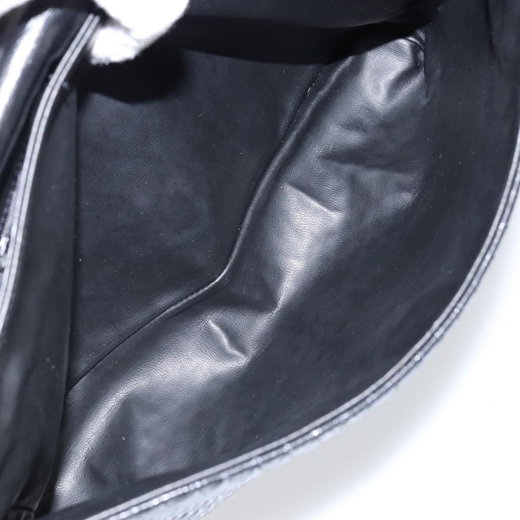 Bally Vintage Handbag Quilted Leather Black Leather Handbag (Authentic  )